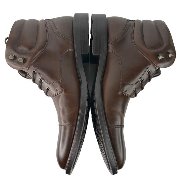 Unlisted by Kenneth Cole Roll With It Faux Leather Boots Brown Mens 13 M - Picture 4 of 9